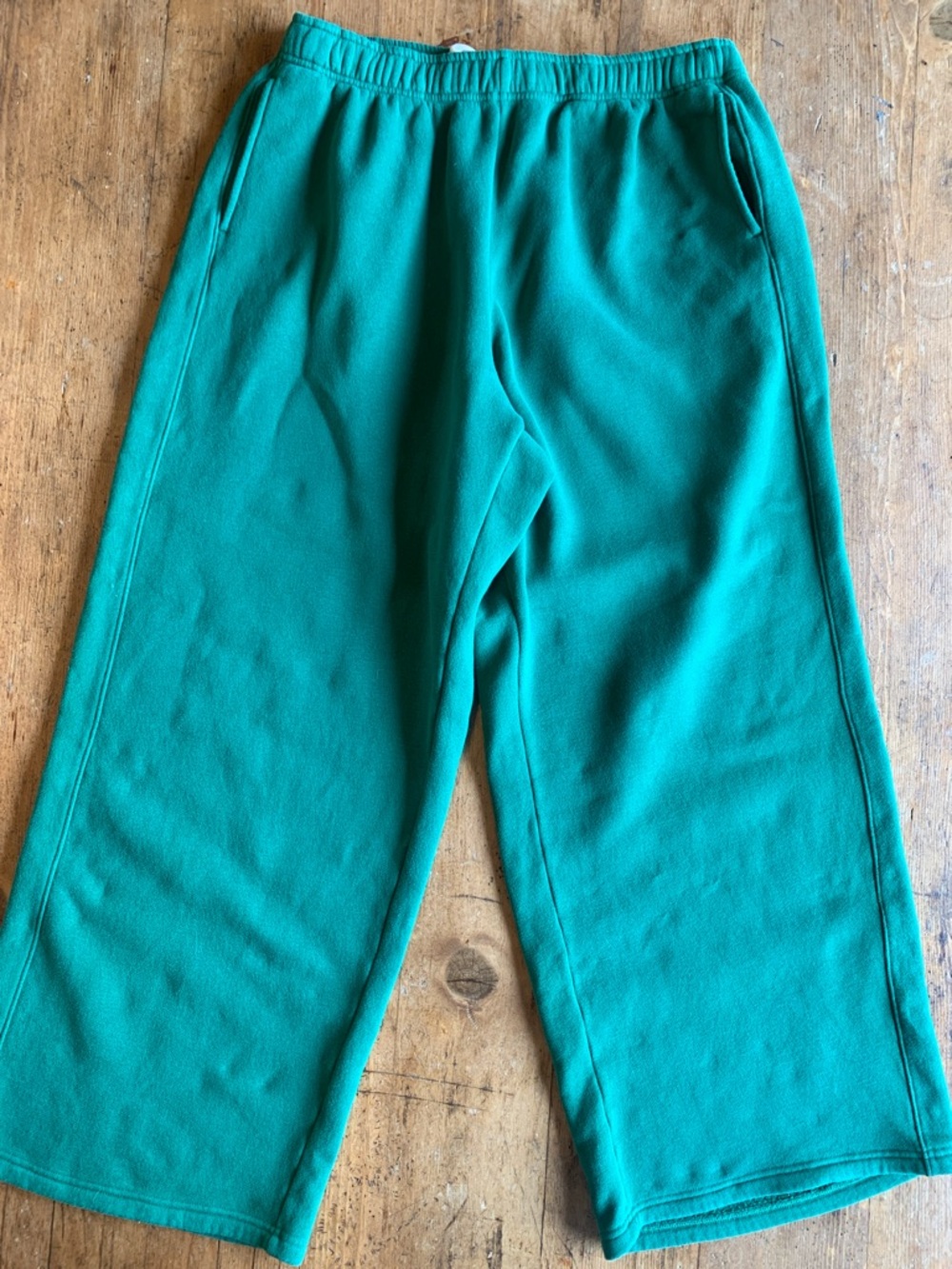 Women’s Emerald Green Jogger Pants with Elastic Waist
